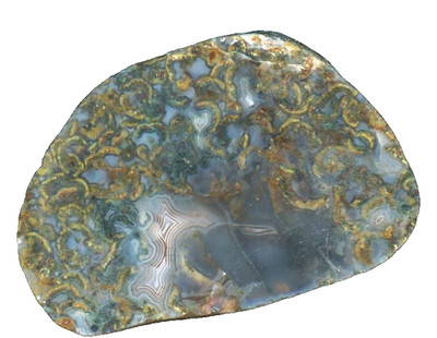 Agate membrane debris agate - location not known - with beautiful grain!!