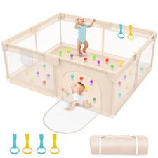 Abdtech Playpen for Babies and Toddlers 79x71inch - Extra Large Baby Gate Play
