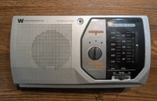 White-WestingHouse WPR12020 Portable AM/FM Radio With Weather Alert
