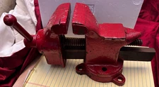 Vintage Swivel Bench Vice 3 1/4” Red Working Made In USA Little Giant 0207