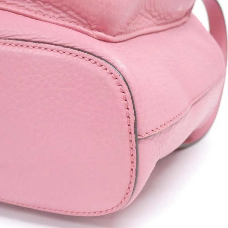 Gucci Backpack Leather Silver - image 3