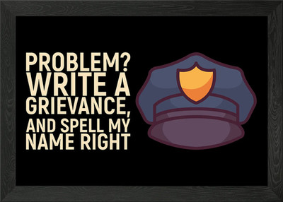 Write A Grievance Gerahmtes Wandbild Poster Leinwanddruck Bild