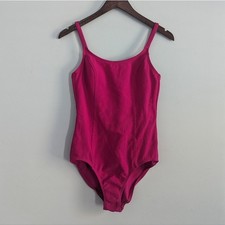 Women's Cole of California Pink Ribbed Swimsuit 14 One Piece