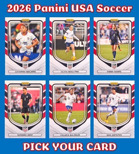 2026 Panini USA Soccer Pick Your Card USMNT USWNT Box Set Base Parallels