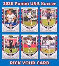 2026 Panini USA Soccer Pick Your Card USMNT USWNT Box Set Base Parallels