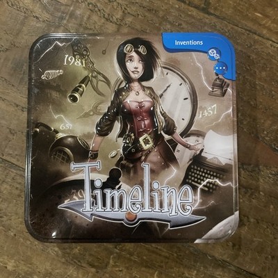 Timeline Inventions Card Game Historical Chronology. Asmodee 100% Complete.