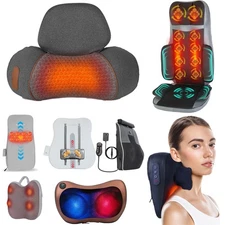 Shiatsu Back Massager with Heat - Kneading Massage Pillow for Neck Shoulder Back