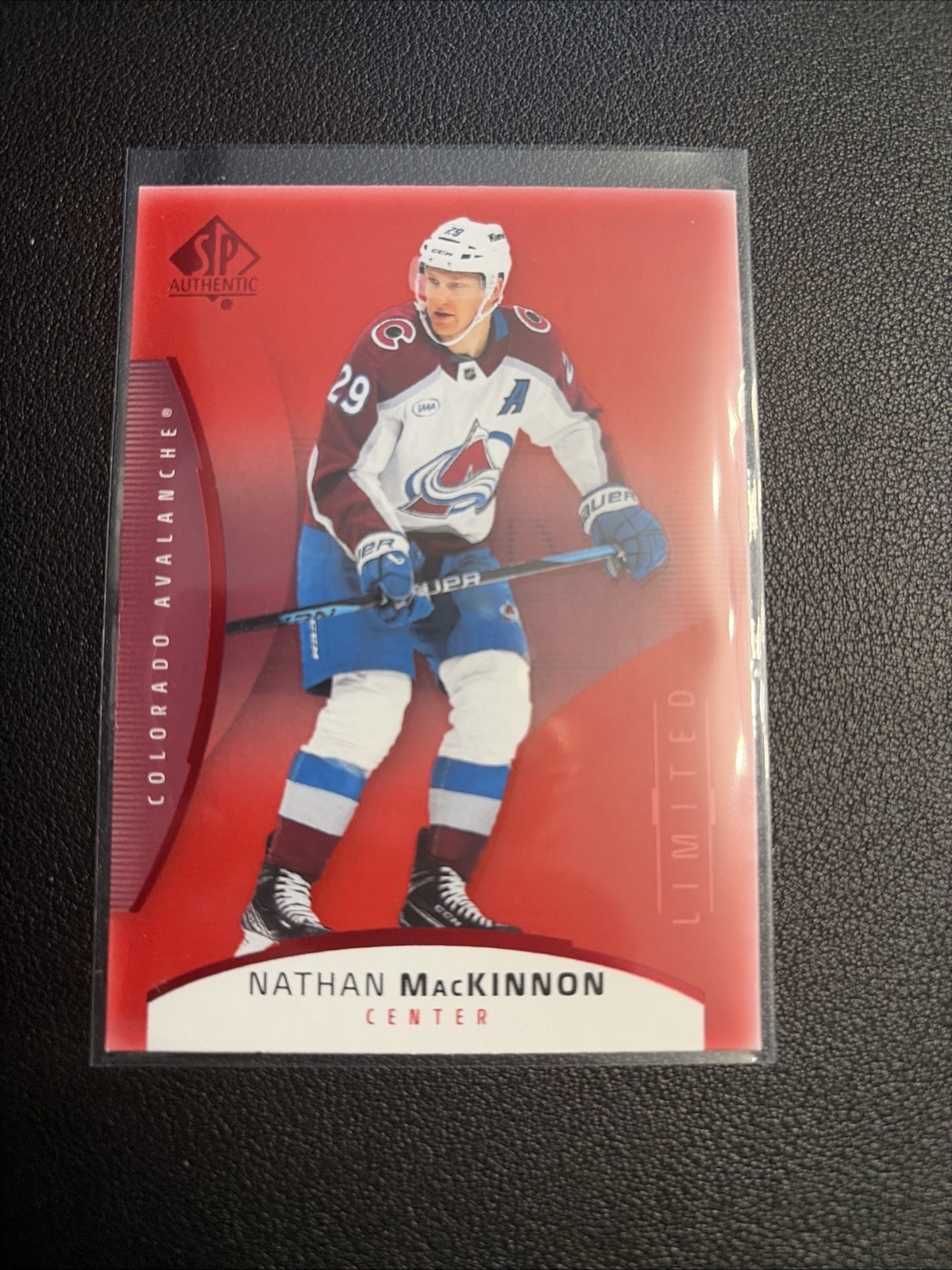 2025-26 SP Authentic Nathan MacKinnon Limited Red #89