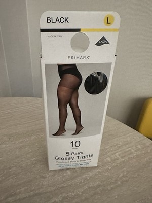 Brand New Set of 5 Women s Tights. Shiny Finish. Size Large