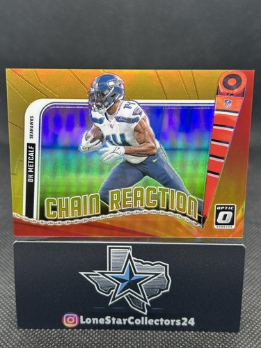 DK Metcalf [Gold] #10 2024 Panini Donruss Optic Chain Reaction card