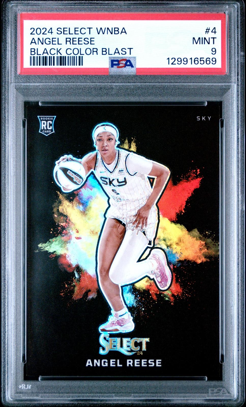 Eqa Data Collection 2024 Panini Select Wnba Black Color Blast Angel Reese #4 RC PSA 9 | eBay