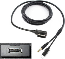 MMI MDI Aux Charing Cable 3.5 Mm Music Adapter for Merced-Es Ben-Z, Compatible w