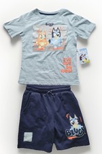 boys bluey short set size 10 short sleeve shirt blue