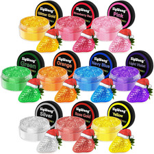 Edible Glitter - 10 Colors Luster Dust Edible Set for Drinks, Food Grade Edible