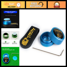 Round Pool Chalk Holder - Magnetic Mini Billiards Accessory, Practical Tip Case
