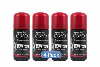 Garnier Obao Active Roll-On Deodorant 2, 4, 6 Pack Long Lasting Fresh Scent