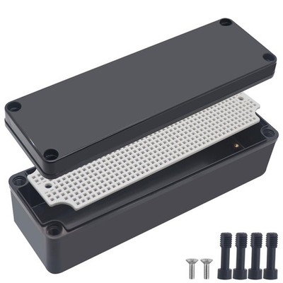 IP67 Waterproof ABS Black Project Junction Box Enclosure 9.8x3.1x2.8 Inch Part