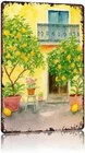 Sorrento Lemon Trees Italy 8x12 Inch Vintage Aluminum Tin Metal Signs Home Décor