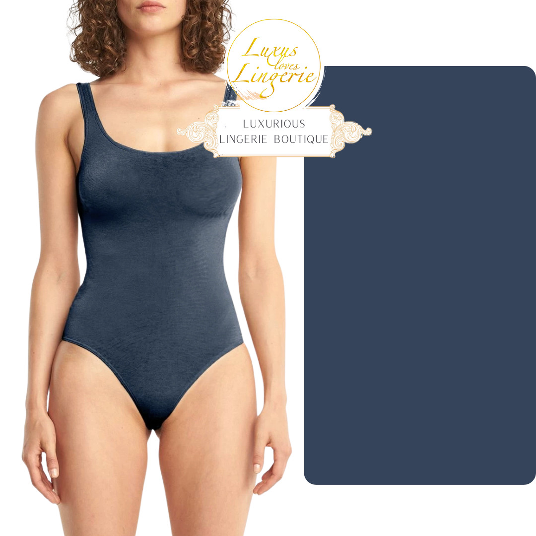 Jamaica String Body By Wolford M Dust Blue Classic Tulle Finish