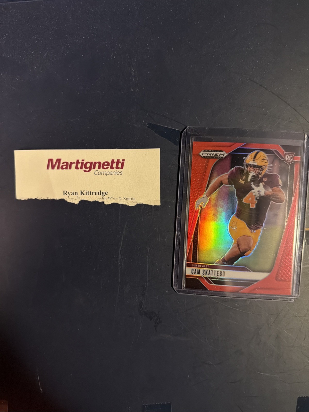 2025 Panini Prizm Draft Picks - Cam Skattebo #9 Red Prizm /399 (RC)