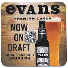 Evans Brewing Co  Beer Coaster Corona CA