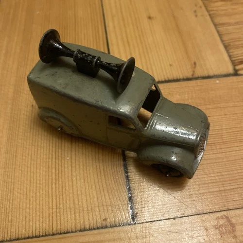 Dinky Toys No 34C Loud Speaker Van Original Vintage - Grey with Black Speakers