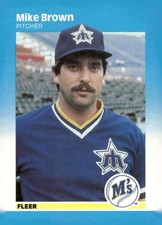 1987 Fleer #583 Mike Brown