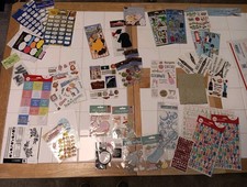 Big Lot of Misc Sticker Sheets  Single Stickers, Scrapbooking Misc. many new