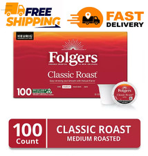 Folgers Classic Medium Roast K-Cup Coffee Pods 100 ct. 