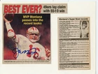 -Joe Montana- Signed/Autograph/Auto Paper Photo San Francisco 49ers HOF NFL