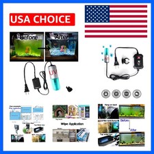 Aquarium Water Clean Light 3WUV Green Clean Light Aquarium Alage Clear Lamp U...
