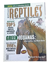 REPTILES MAGAZINE: GREEN IGUANAS, REPTILES' TOP 5; JAN 1999