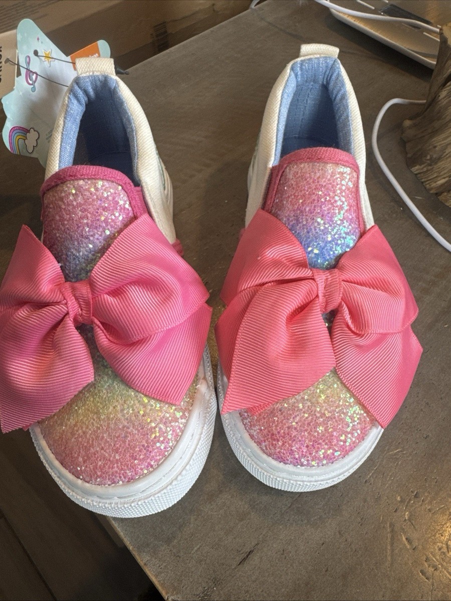 JoJo Siwa Girls Rainbow Tennis Shoes Size 11 New