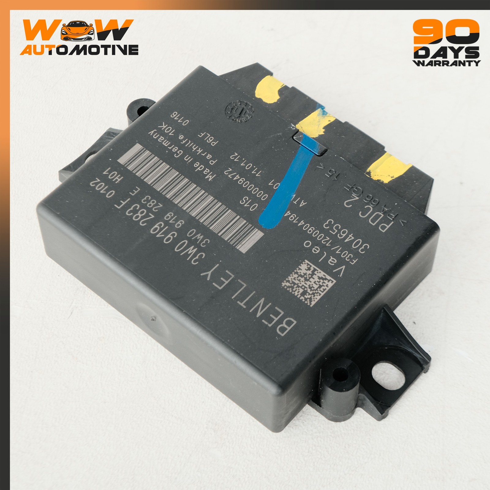 12-17 BENTLEY CONTINENTAL GTC GT REAR PARKING ASSIST CONTROL UNIT 3W0919283F OEM