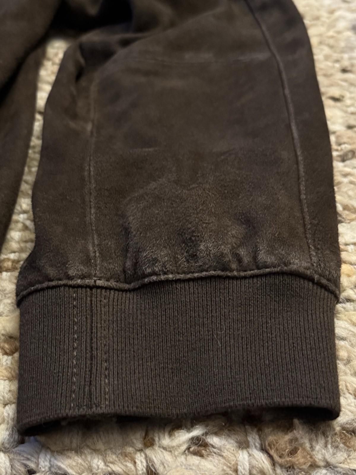 AllSaints Kemble XX Large Genuine Suede Bomber Jacket $599  (Large) image 7