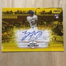 2025 Topps Stadium Club - GRANT MCCRAY -#SCBA-GM Yellow Parallel Auto Rookie RC