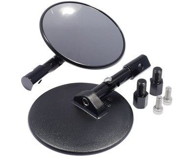 Spiegelset SHINYO Superbike mit Adapterkit für Schaltereinheit mit M10x1,25 ABE