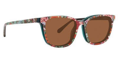 NEW Vera Bradley LARISA-CLIP ONLY-LEAF Sunglasses 53mm 100% Authentic