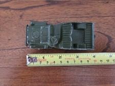 Vintage Tootsietoy Army Jeep Metal Die Cast Toy Car Made in USA