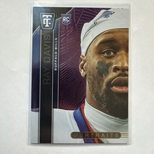 2024 Panini Totally Certified - Portraits Ray Davis #23 Mirror Purple /199 (RC)