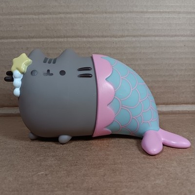 2016 Pusheen The Cat Box Vinyl Mermaid Teal Pink Figurine Kawaii By Pusheen