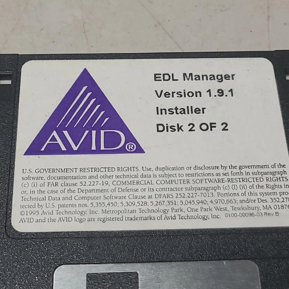AVID EDL Manager Version 1.9.1 Installer Disk 1 & 2 - Image 3 of 4