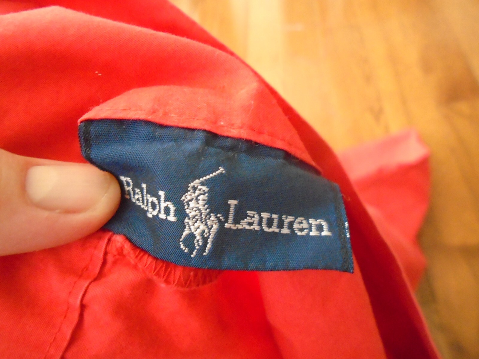 SOFT Vintage pair of red ralph lauren pillowcases all cotton standard