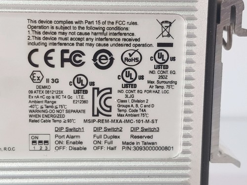 MOXA IMC-101-M-ST INDUSTRIAL MEDIA CONVERTER 3093000000801 REV 2.3.1 - Bild 6 von 11