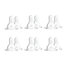 Dr. Brown’s Natural Flow Level 2,3 Narrow Silicone Nipples Medium-Fast Flow 12pk