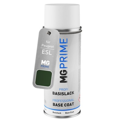 Autolack Spraydose für Peugeot ESL Vert Sapin Basislack Sprühdose 400ml