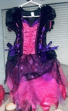 girls PURPLE SHINY WITCH HALLOWEEN COSTUME size 4:6
