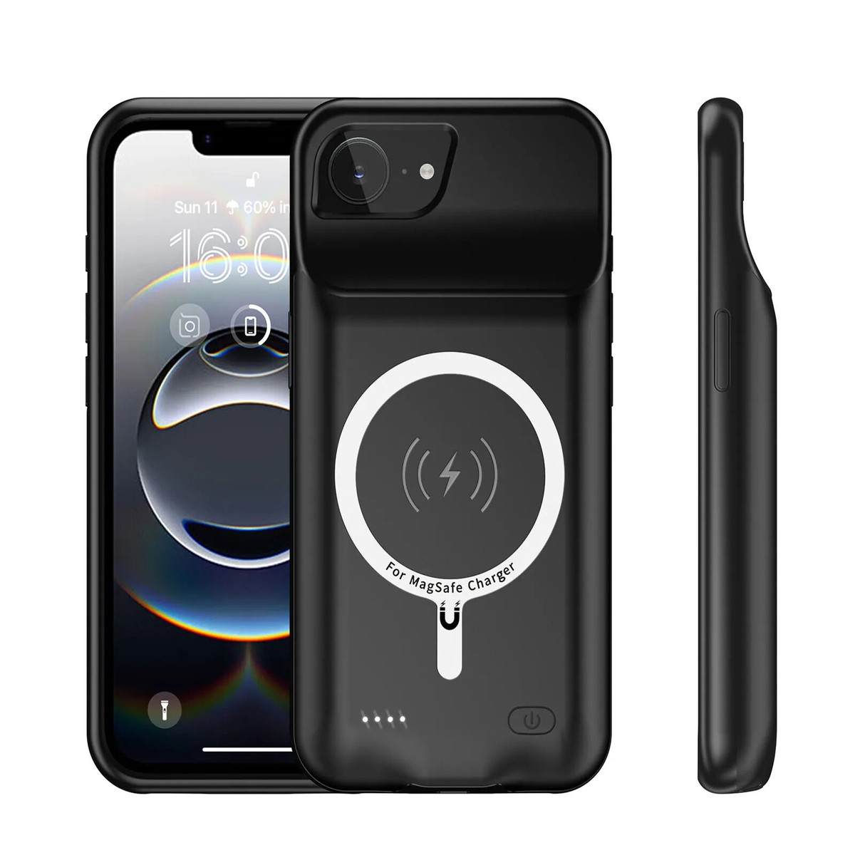 10000mAh Magnetic Wireless Battery Charger Case for iPhone 16e
