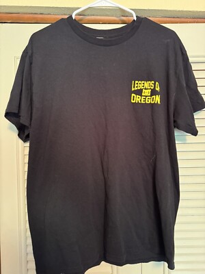 Oregon Ducks Legends Marcus Mariota Hawaii Black T-Shirt Men's Medium M