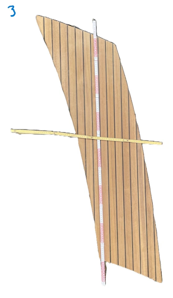 Teakholz Deckbelag (ursprüngl. Jeanneau 1095) / 4-teilig / Echtholz  - Bild 4 von 4